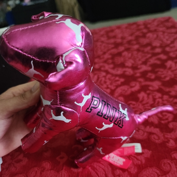 PINK Victoria’s Secret LOVE dog pink and silver MINI dog - Picture 2 of 3